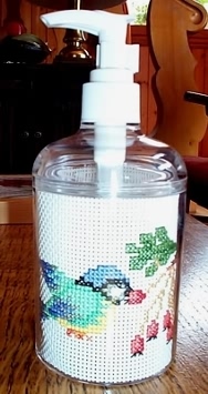 Portasapone con uccellino