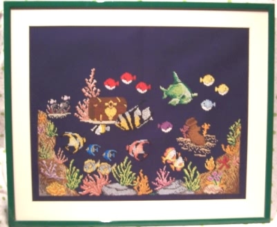 Quadro con fondale marino